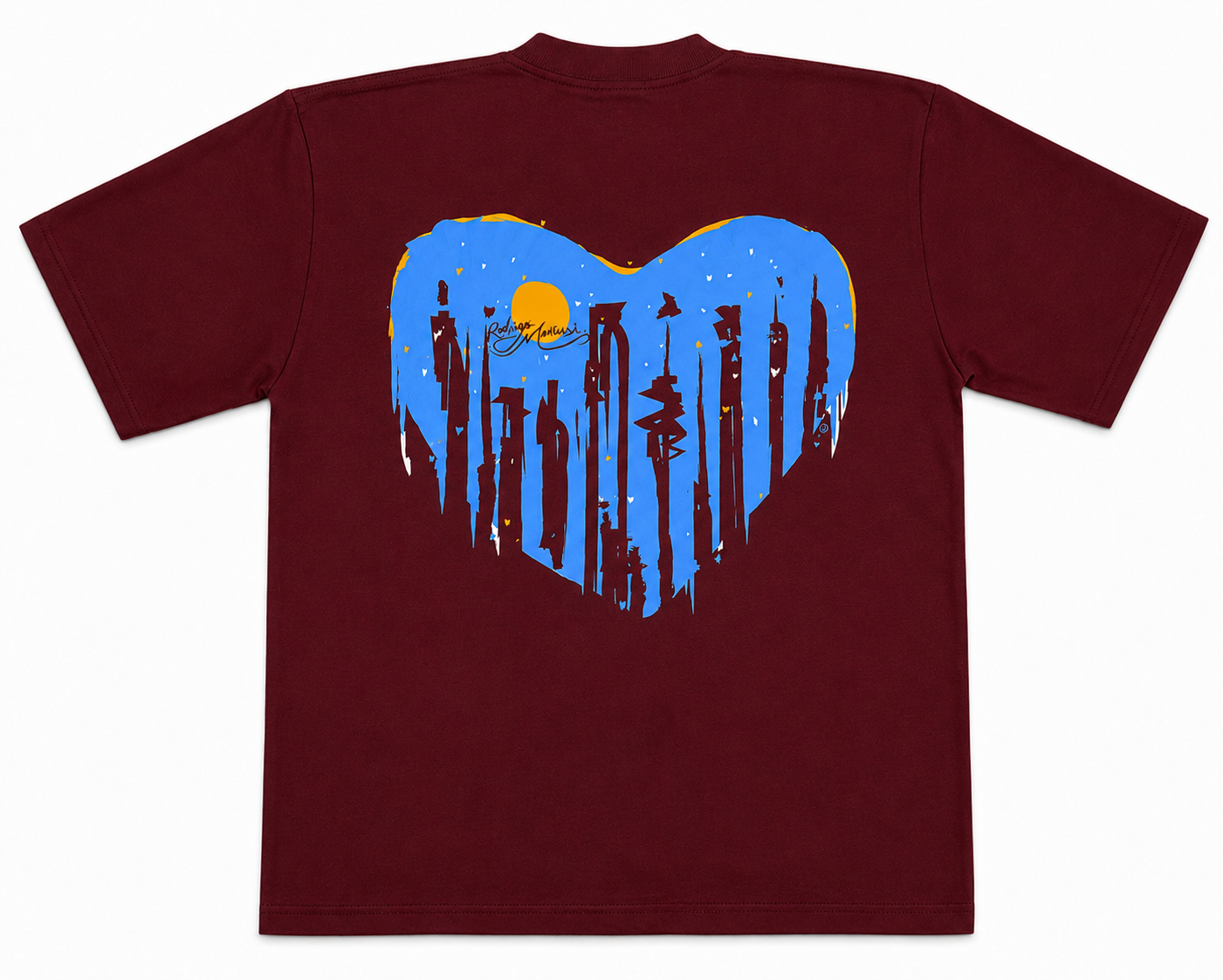 Camiseta Oversized Vinho
