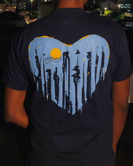 Camiseta Oversized Azul